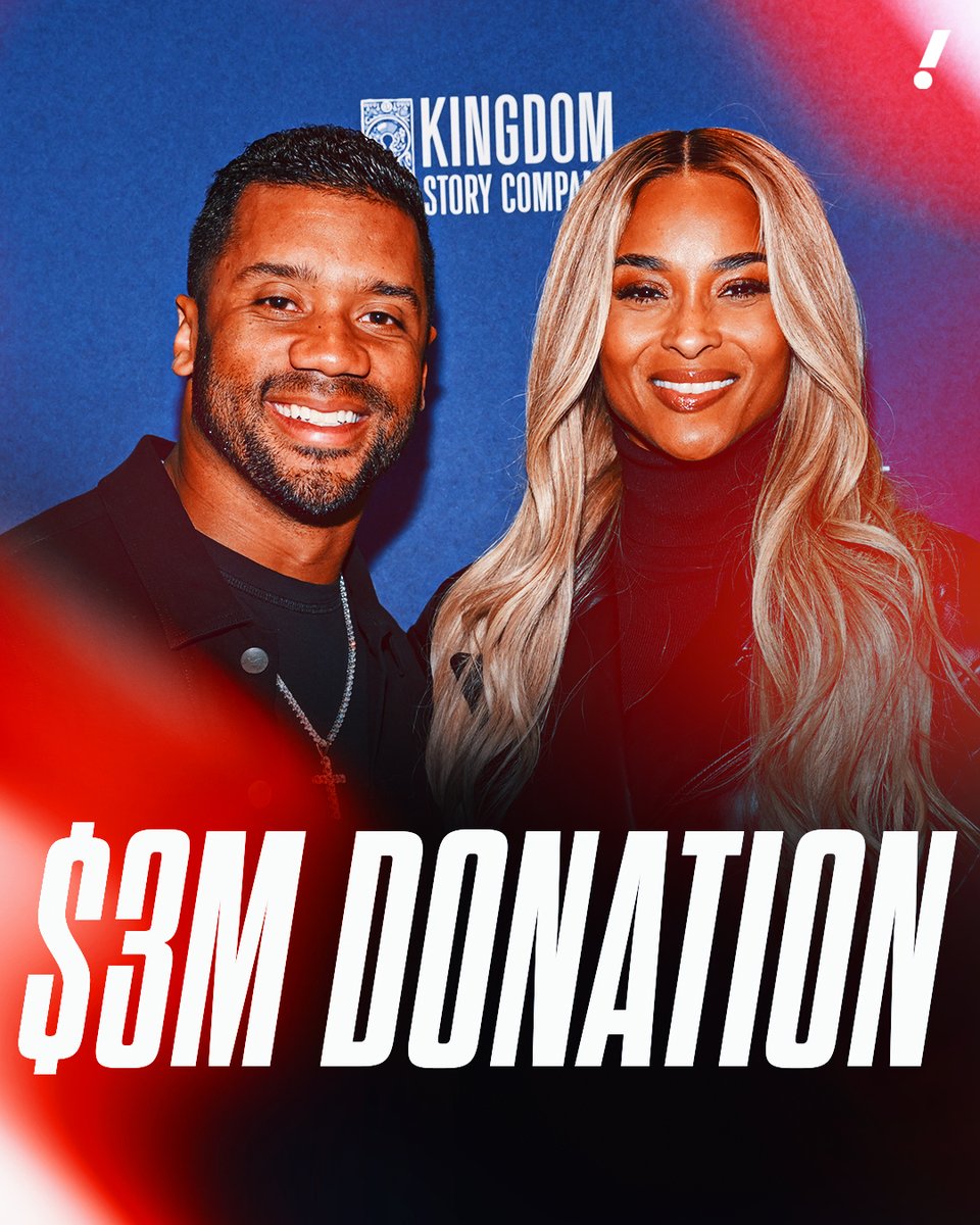 YahooSports's tweet image. Giants QB Russell Wilson and his wife Ciara donated $3M to Mount Sinai Kravis Children’s Hospital in New York City through their Why Not You Foundation 👏

Their contribution will help expand therapeutic play and creative arts spaces for pediatric patients receiving long-term…