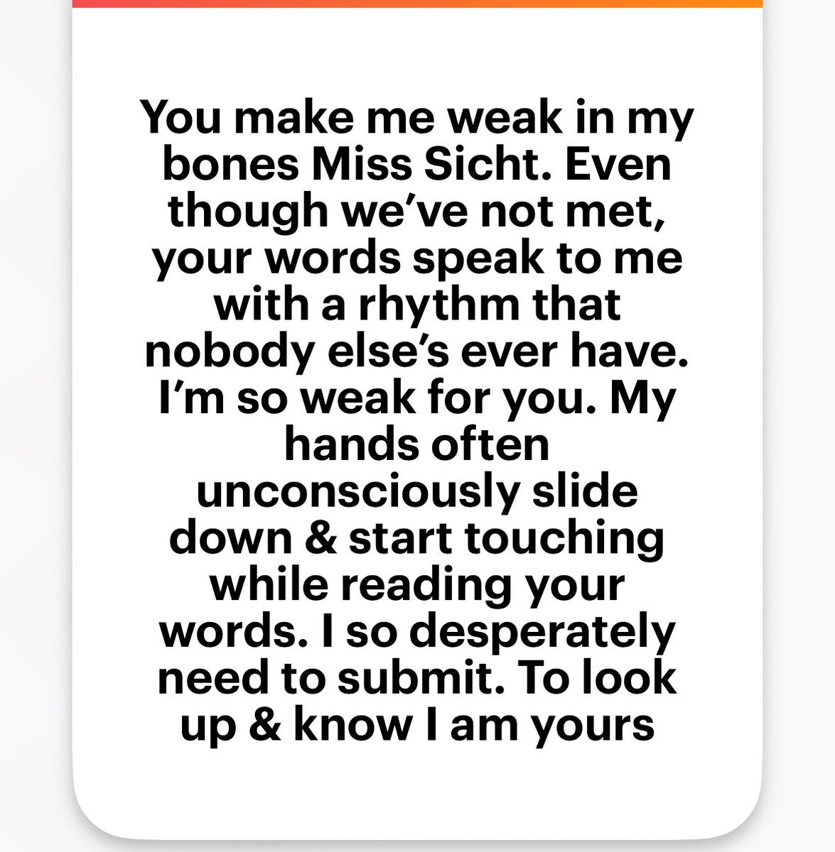 Miss Sicht. tweet media