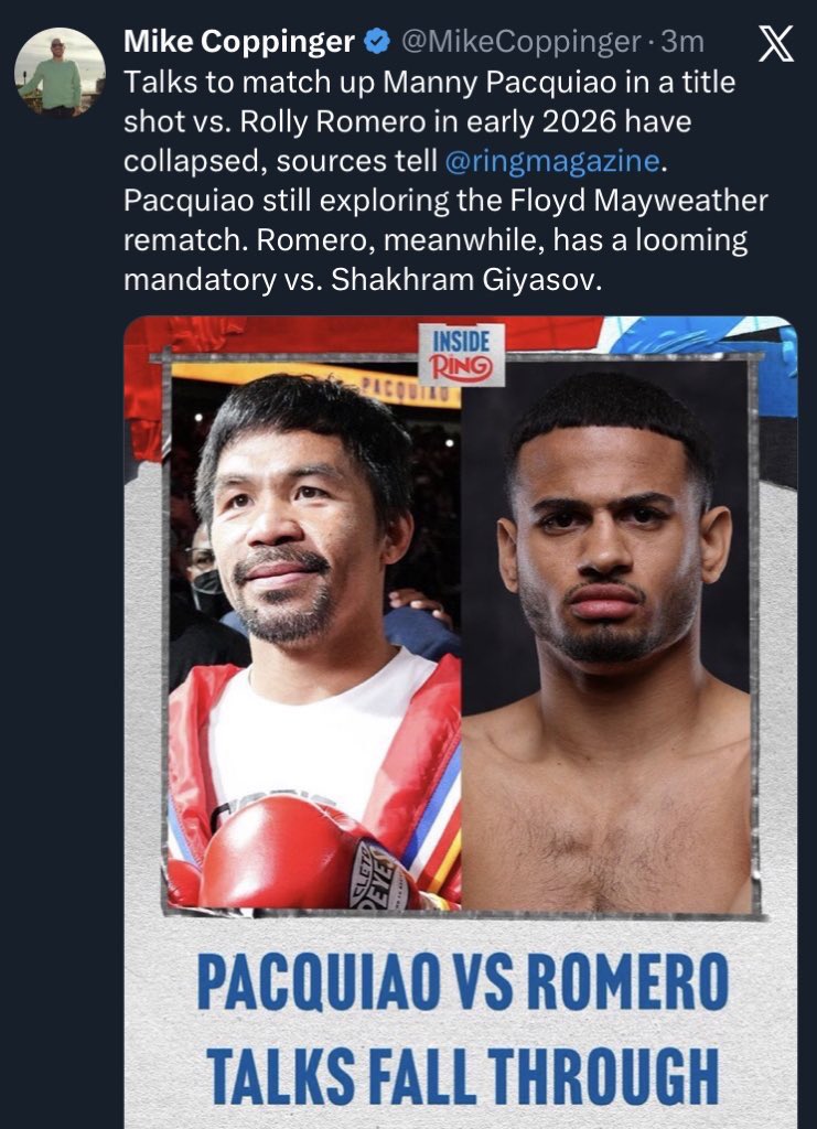 🚨 LEAKED SOURCES 🚨

today Rolly Romero is now eligible to have unification fight with Devin Haney.

#Boxing #HaneyRomero