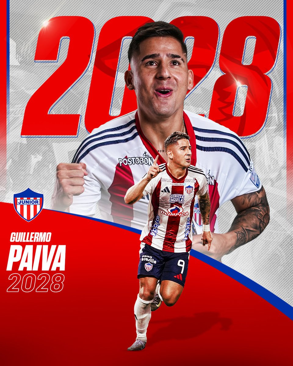 ¡El campeón Guillermo Paiva sigue siendo Tiburón! 🏆🦈🇵🇾
#VamosJunior
