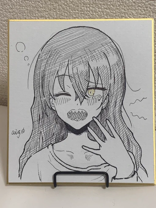 明日持って行く色紙その2です…! 