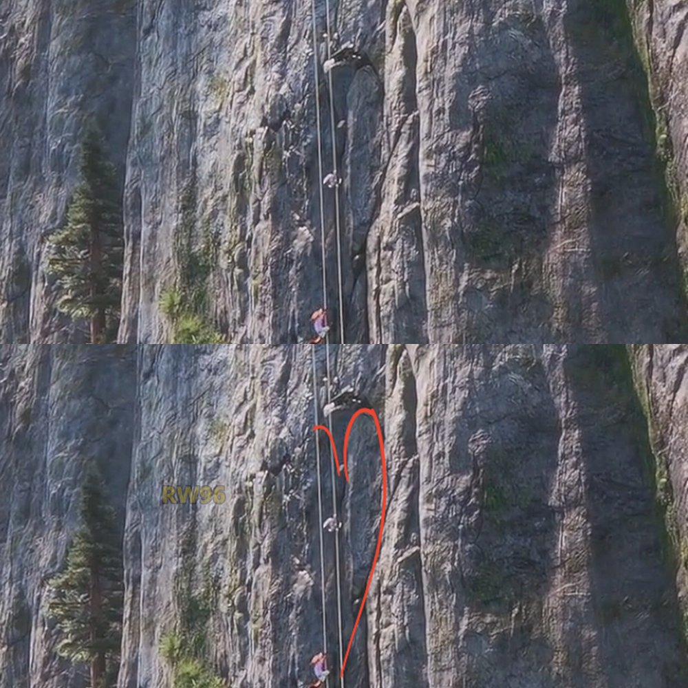 With better quality, you can appreciate even more obviously how animators added the heart ❤️ surrounding Nick &amp; Judy during the climb to the Honeymoon Lodge.
One of my favourite easter eggs in #Zootopia2 ... 
or maybe a future foreshadowing? Hopefully 🦊🐰👀