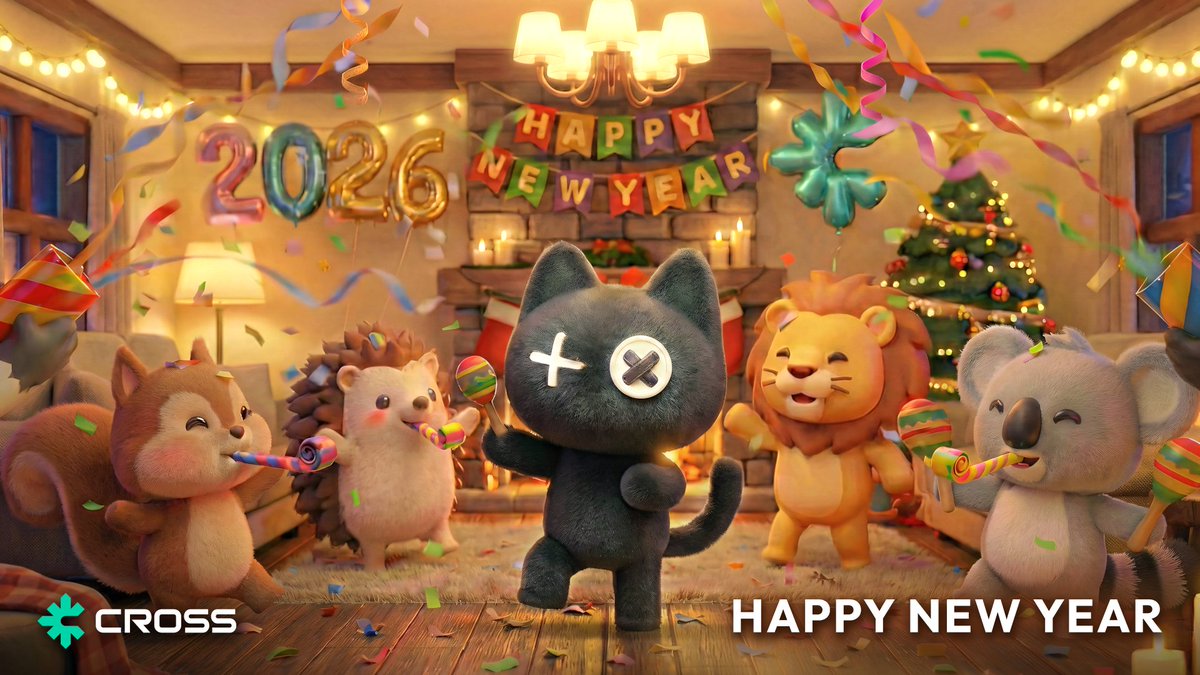 CROSS_gamechain's tweet image. 2025 was a big year, but we’re looking forward to an even bigger 2026. Glad you’re along for the ride. Happy new year, CROSS fam! 🎉🎊🥂

#Web3gaming #opengaming #blockchaingaming