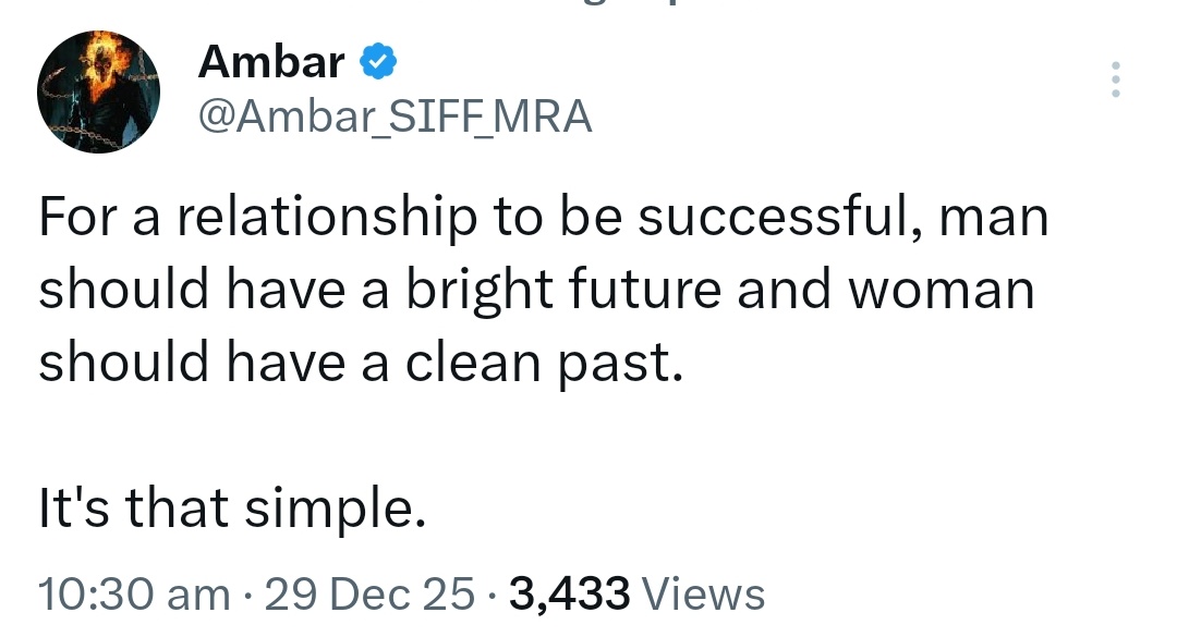 That is why some men are running #NoSealNoDeal campaign.

Unfortunately, women are not ready to listen. They claim,"When a 22 years old guy can 10 girls, why can't a 22 years old girl has a body count of 8 or 9?"

Fact is, an average 22 years old guy will have a very low body