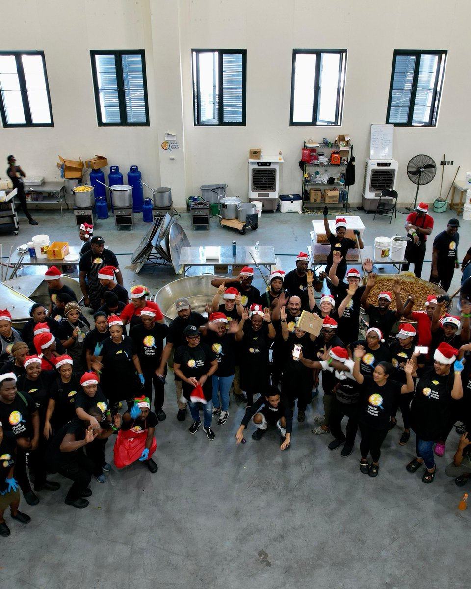 On Christmas Eve, the team at WCK's Field Kitchen in Montego Bay was up before sunrise cooking and delivering festive meals to communities across Jamaica impacted by Hurricane Melissa. On the menu: curry goat—a beloved Caribbean staple, rich with deep, slow-cooked flavor. A dish