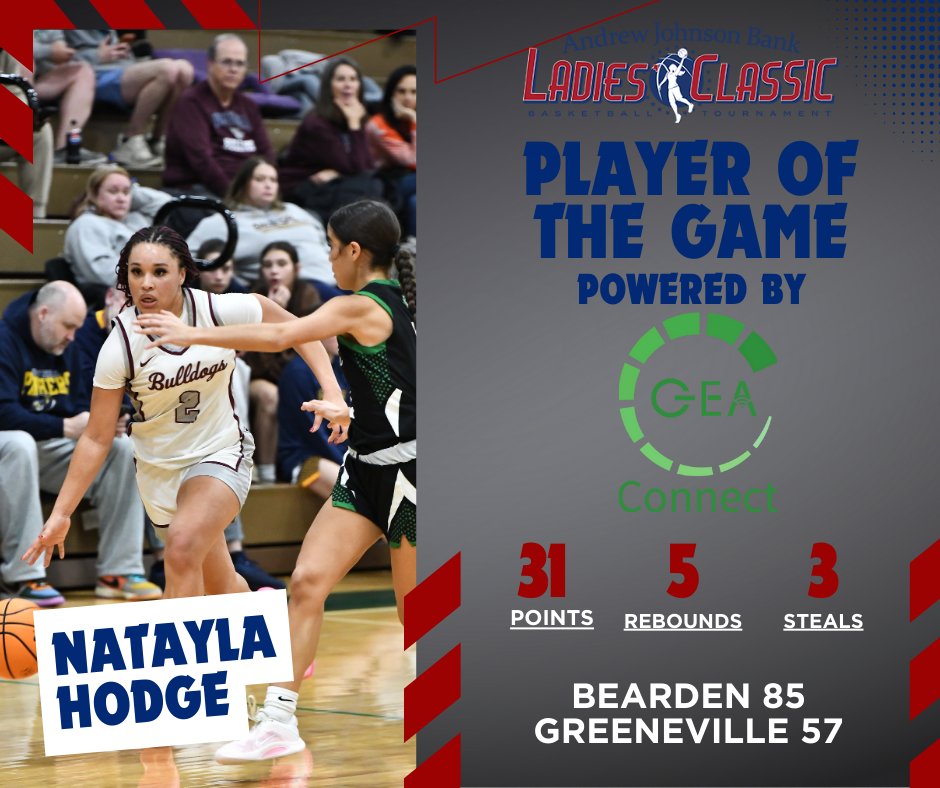 Game 19
GEA Connect Player of the Game
Natayla Hodge-Bearden