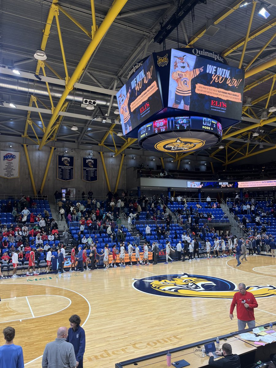 Solid conference win over Marist for Quinnipiac, even without Jaden Zimmerman and Nate Guerengamba. Asim Jones takes over in the second half and QU moves to 3-0 to start MAAC play. 

#MAACHoops