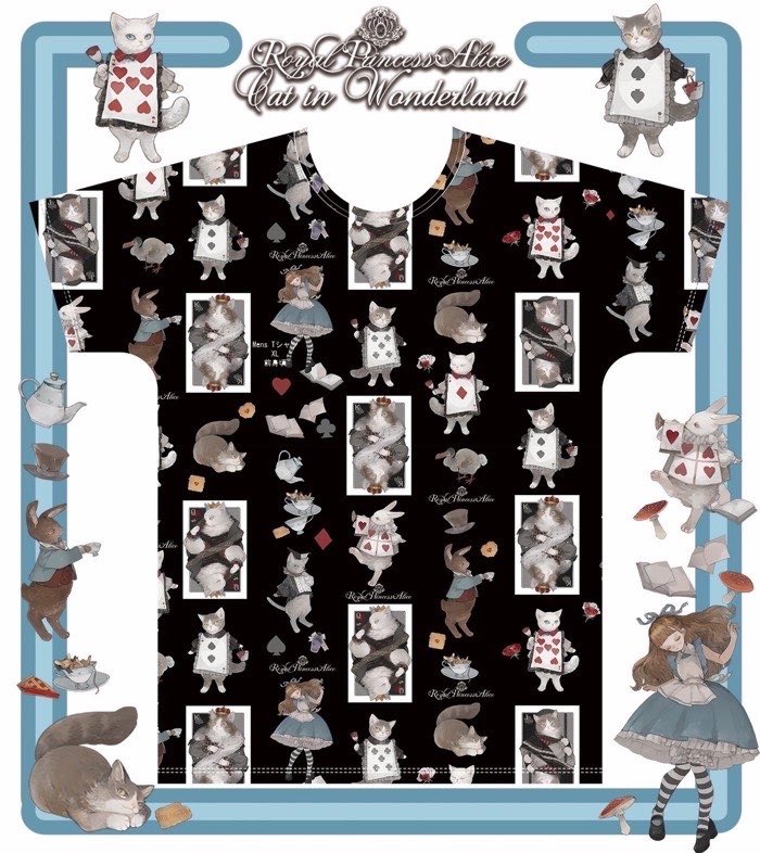 SBMSFFTWSTLOVE's tweet photo. @R_P_Alice ねこ助様コラボ『Cat in Wonderland』のTシャツとパーカーの再販検討を是非ともよろしくお願い致します！🐈♥️ https://t.co/rNTNSNMFdn