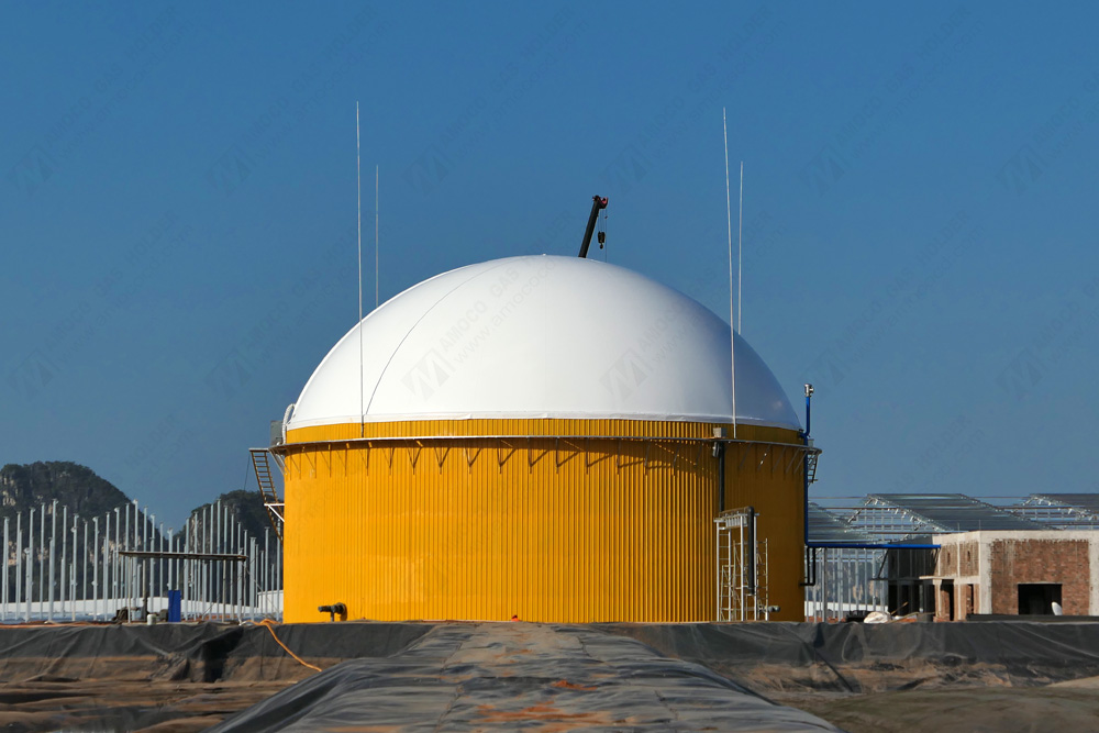CdAmoco's tweet photo. AMOCO 1500m³ biogas holder installation completed in Guangxi, China

-------------------
amoco@amoco.com.cn

For more information, please visit our website:
https://t.co/pNRK2jonmj

#Biogas #Gasholder #Biogaz #Biogasplant #Biogasengineering #Gazometres #Plantadebiogás #Bioenergy https://t.co/g7S8h1Xeeo