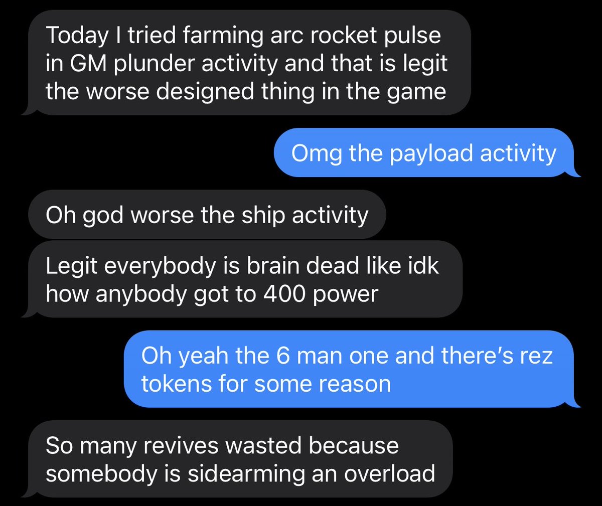 Brother who plays destiny like 4 days a year