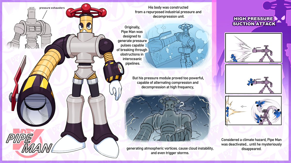 drawn_mask's tweet photo. Robot Master Design - Pipe man

pen name - Uram

#MegaManDO and #DesignARobotMaster https://t.co/hJi2rrIRBD
