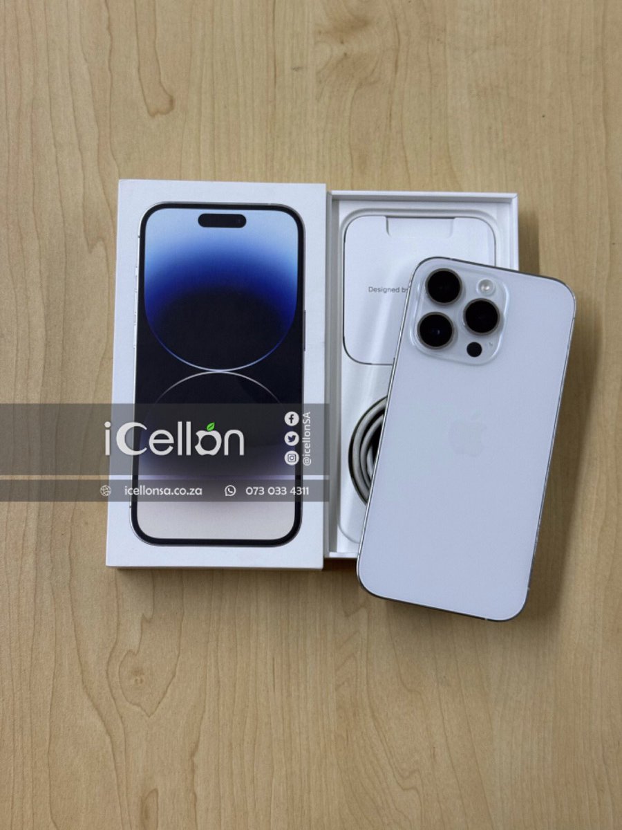 iCellonSA's tweet photo. iPhone 14 Pro 256GB on sale for only R11999⚫️🟢

FREE delivery via courier 🚚📦 Place your order at https://t.co/D8Dtiqqc29 or WhatsApp 0730334311. https://t.co/nsECuxSXrG