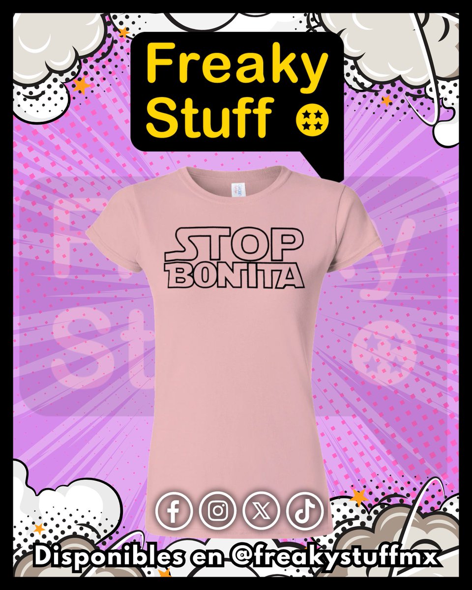 FreakyStuffmx's tweet photo. ✨🛑 STOP BONITA 🛑✨
Cuando amas #StarWars pero también el estilo 💫

Playera original con diseño inspirado en una galaxia muy, muy lejana 🌌👕✨

💰 $100 pesos
📦 Últimas piezas
🚨 Cuando se van, se van

#FreakyStuff #StopBonita #GeekFashion #RemateFriki https://t.co/limHemZmKz