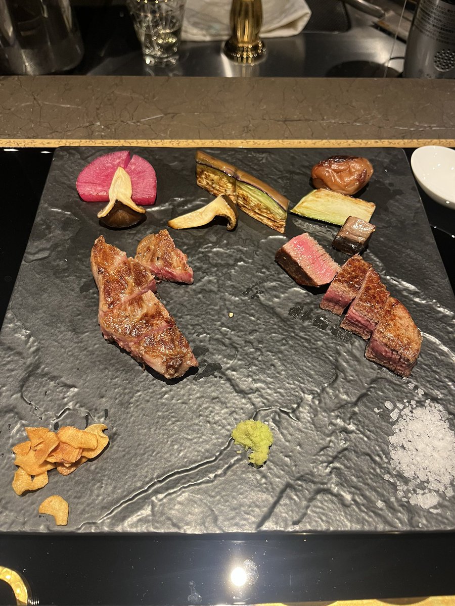 十数年振りに鉄板焼き食べてきた