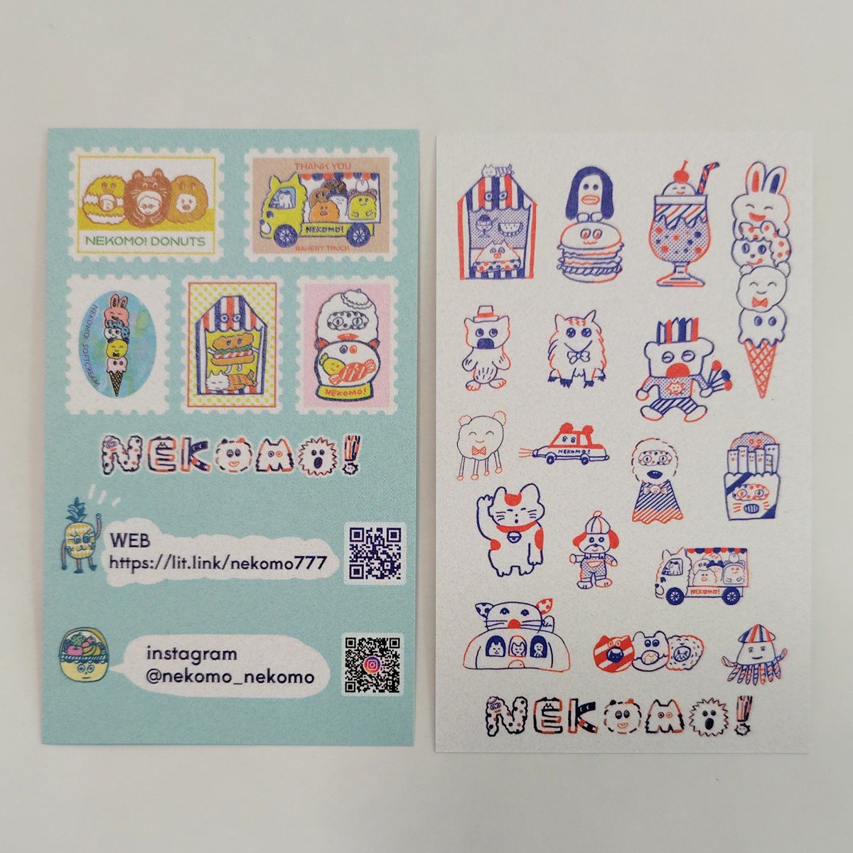 NEKOMO !のカードをつくりました🌟1月10日からのイベントで配布します。
【文ⁿ Culture Cube　Collaborate　with　Hancolle!】
2026年1月10日(土)～25日(日)
10:00～21:00
会場：京王アートマン　新百合丘店（新百合ヶ丘駅からすぐのOPAの4階です）
nekonoko.main.jp/2025/12/26/202…