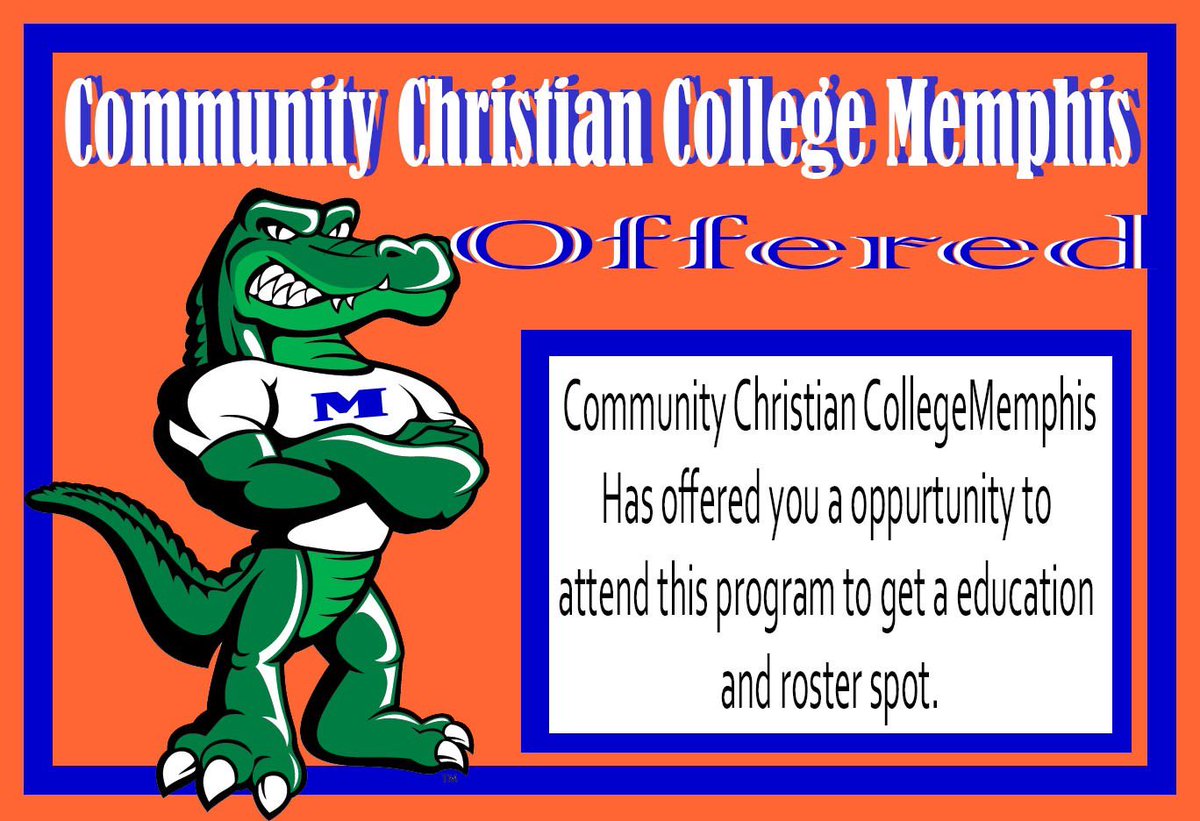 Blessed to receive my first offer from CCCM! AGTG🙏 <a href="/coachMHoward/">RL Maurice Howard</a> <a href="/GatorsMemphis/">Community Christian College Memphis</a>