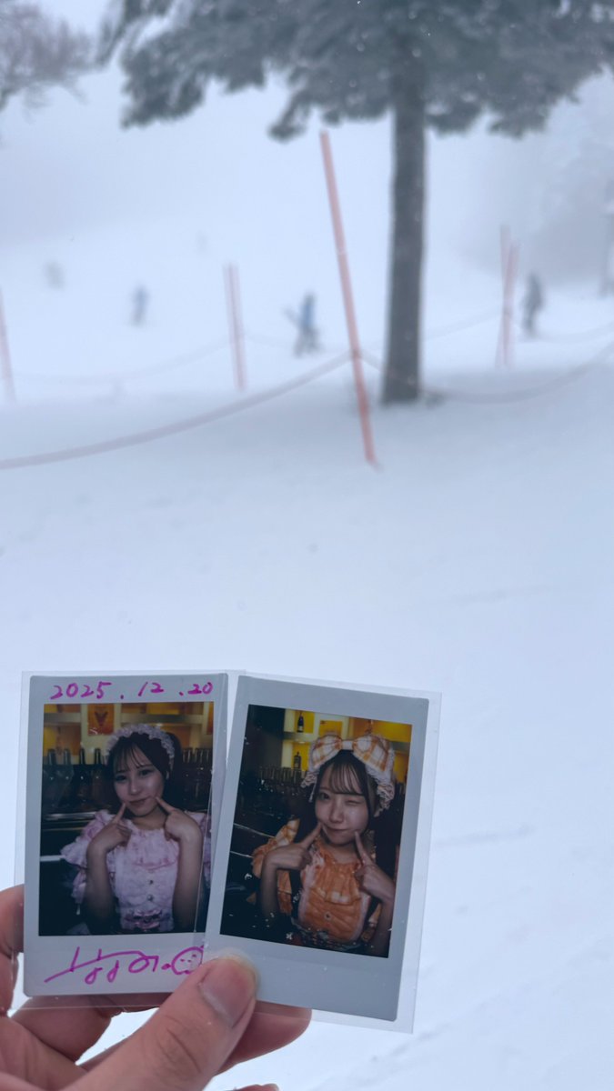 ななみさん、ねねさんと雪山だよ〜⛄️