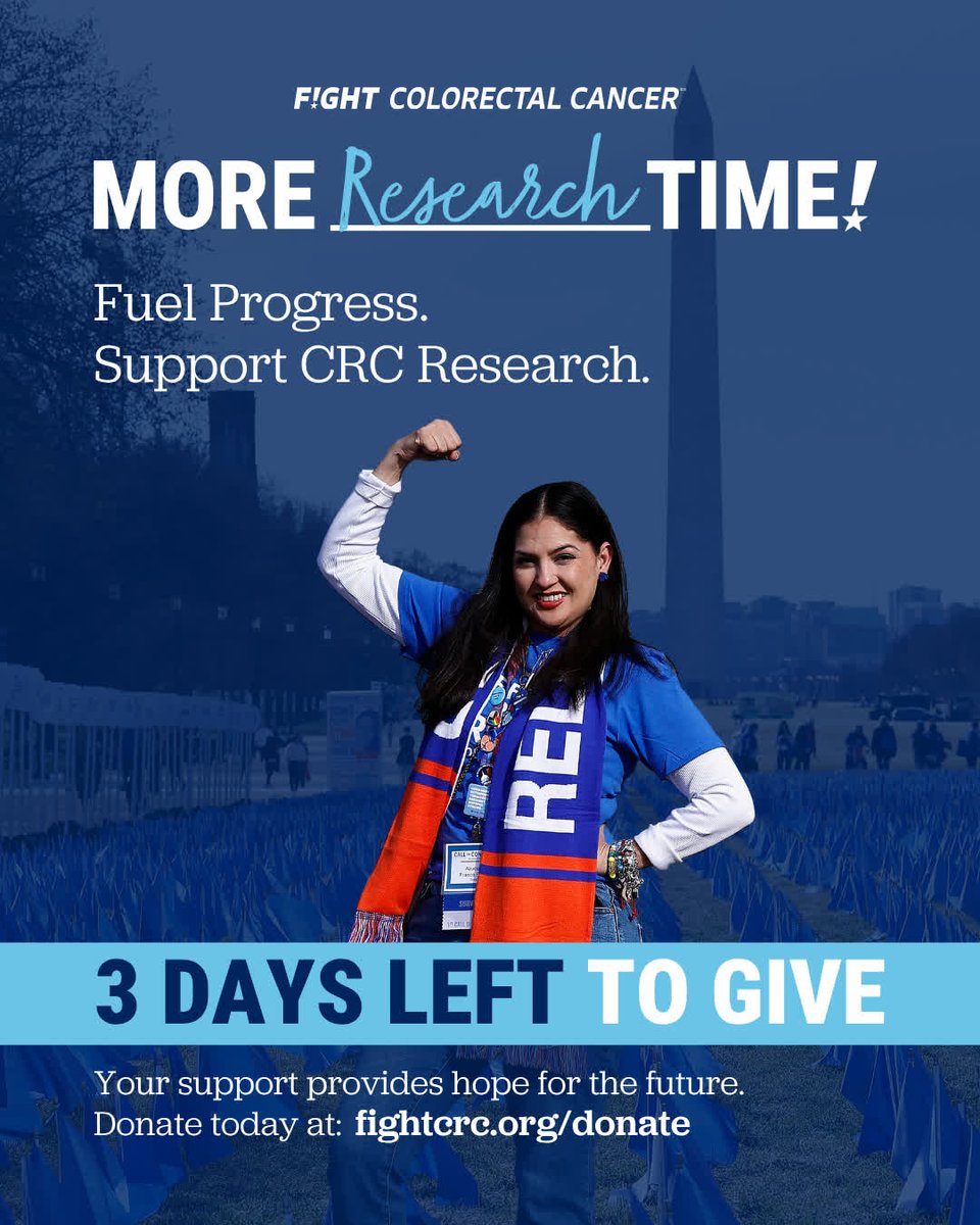 FightCRC's tweet photo. We're fighting for more #researchtime! 💪 Help us make a difference before the year ends.
Every gift made today pushes research forward and brings hope within reach.
Donate today💙: https://t.co/dyTX0Jgns1 https://t.co/mLTXjKc91s