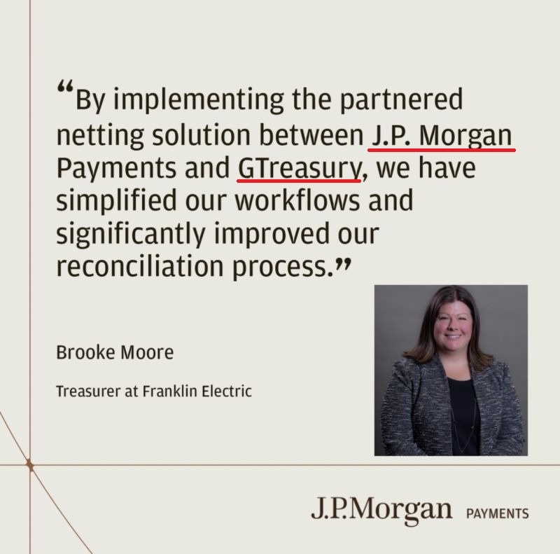 subjectiveviews's tweet image. 🚨#BREAKING: J.P. Morgan Payments just announced a partnership with Ripple's GTreasury to build a powerful netting solution for Franklin Electric. 👀👇🏼

📝 TL;DR: 

This setup lets Franklin Electric (2.1 billion in revenue) offset what its global offices owe each other, slashing…
