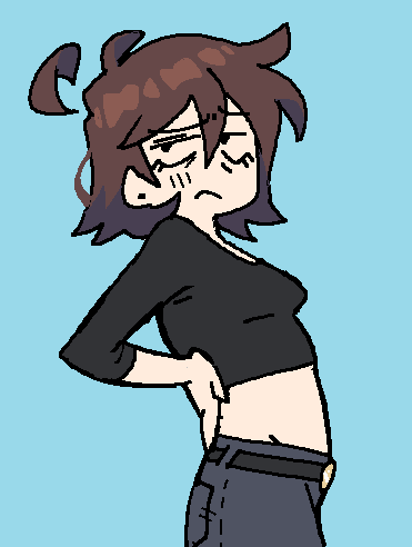 shorter hair ...