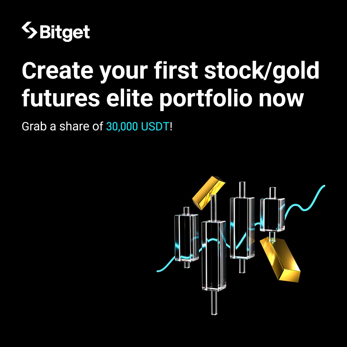 bitget's tweet image. Elite traders: Discover the power of stock &amp;amp; gold futures! 🚀

Create your first strategy now and tap into a 30,000 USDT promotion pool.

Attract copy traders with pro-level tactics and dive into real-world assets like U.S. stocks and gold.
👉 bitget.com/events/activit…