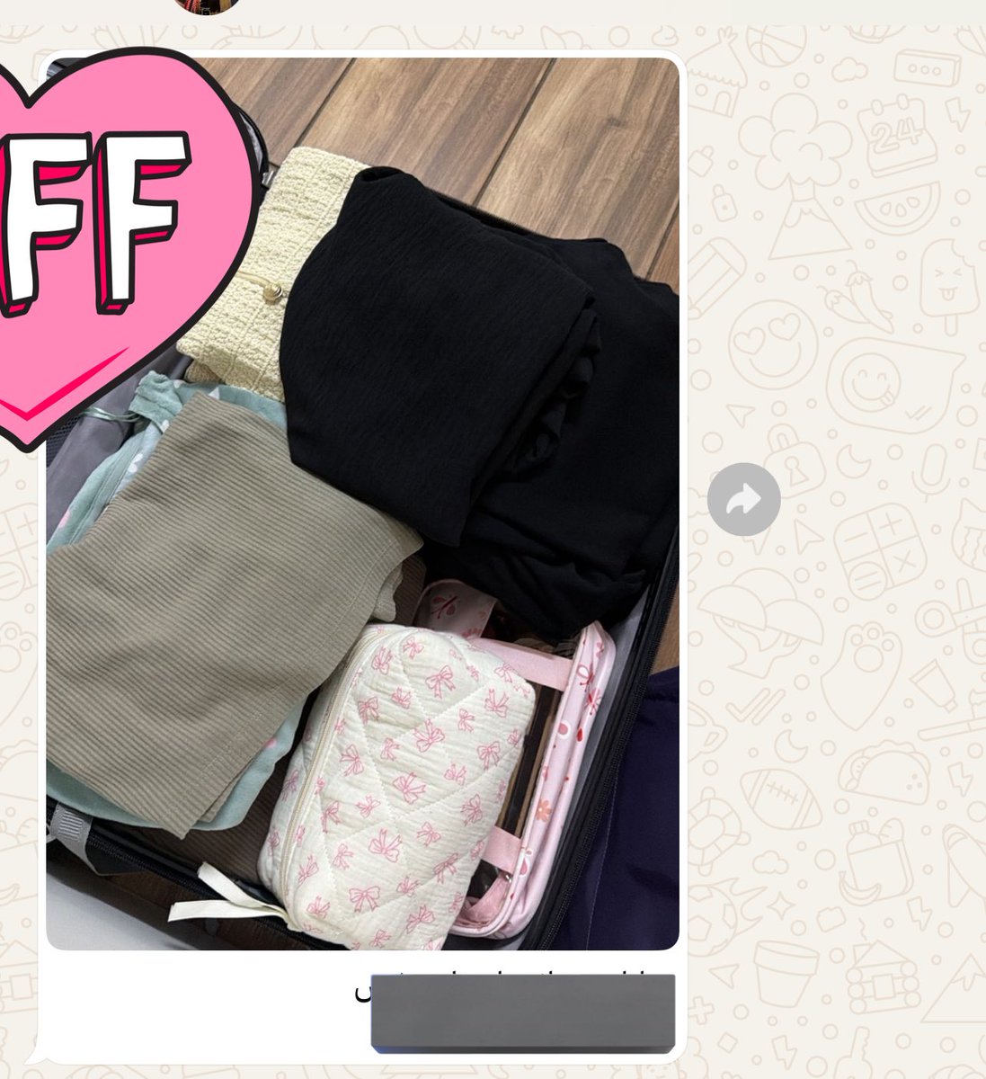 تحاول تحمسني اسكر الشنط 😭