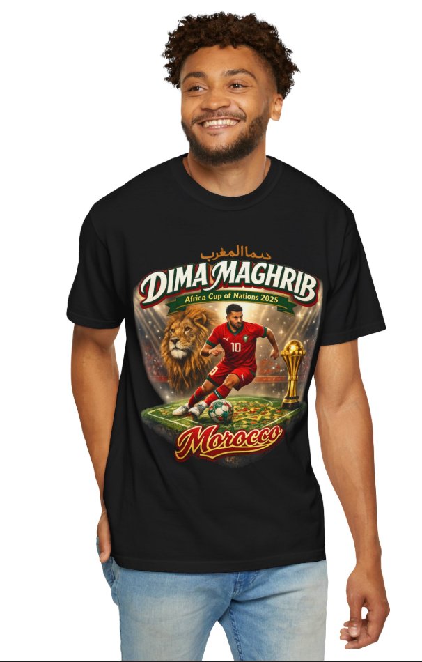 🇲🇦 BE THE PRIDE OF MAGHRIB. 

Own the look of a true supporter 

and carry the energy of the stadium wherever you go. 

If you love your country, you represent it.

#AFCON2025 #Maroc  #CAN2025 #tshirts 

See More Here🔗➡️   fresh-ghost.printify.me/product/259081…