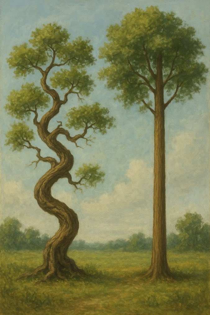 "A crooked tree lives its own life, but a straight tree is turned into wood." —Chinese Proverb