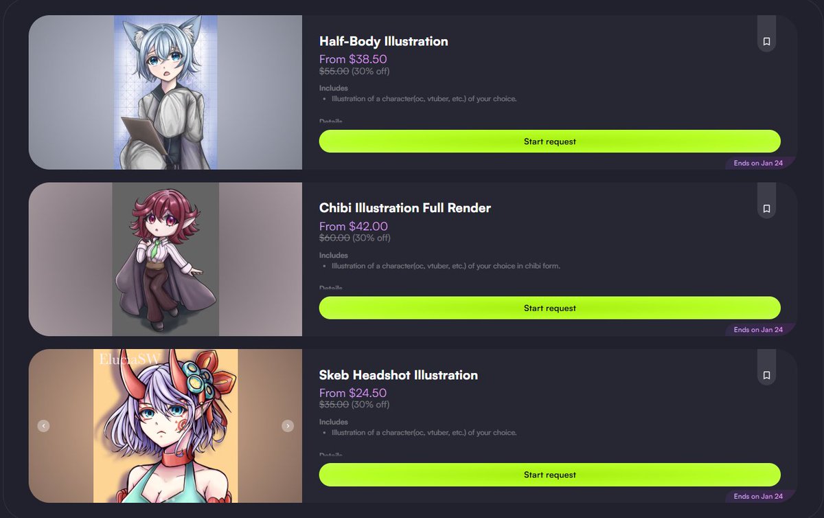 EluciaSW🦇📋(VGEN Artist Art Commissions Open!) tweet media