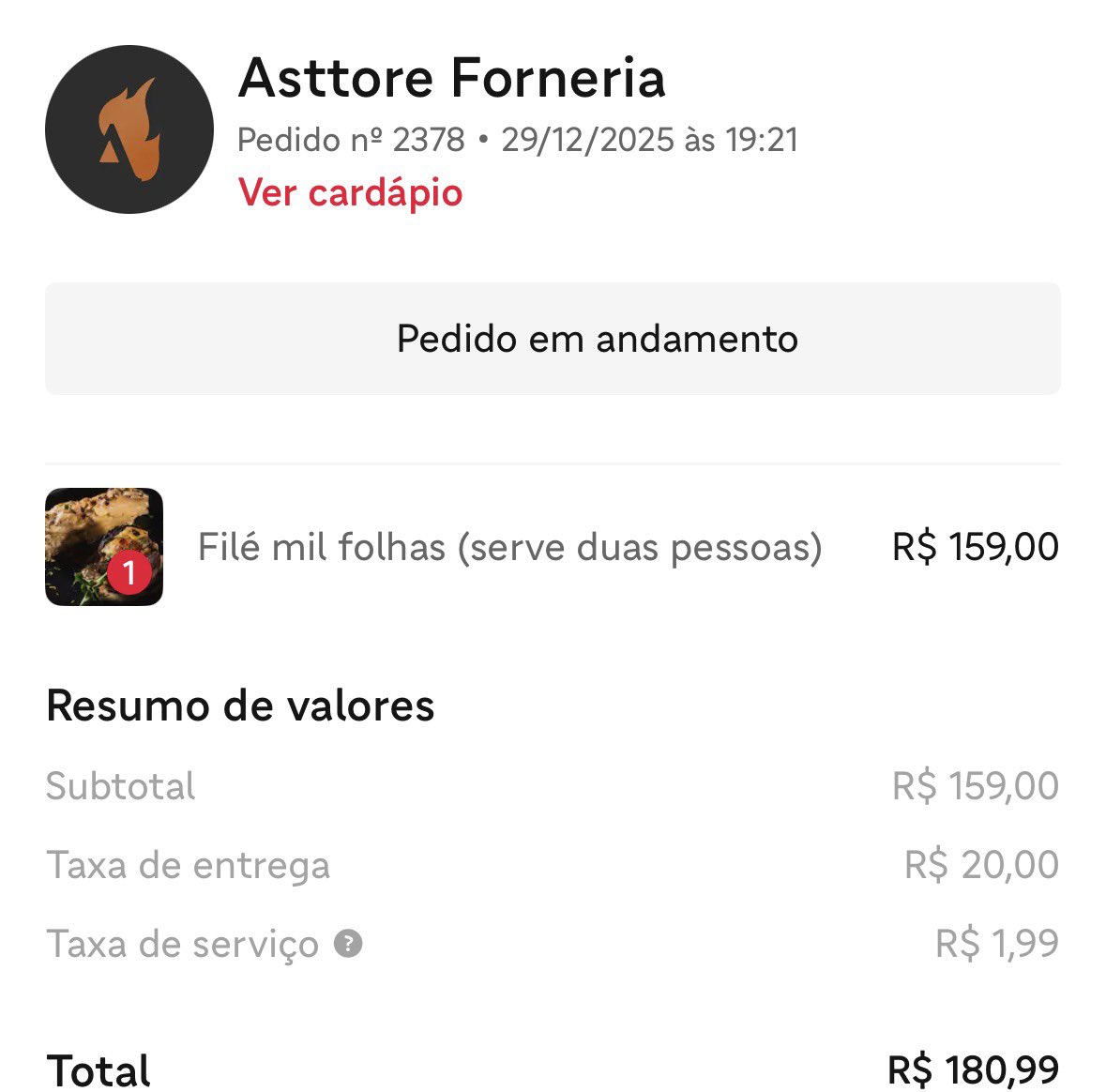 bavfreire's tweet image. Fizemos um pedido no ifood que dizia “serve duas pessoas” e veio UM pedaço de carne e olha o VALOR kkkkk que piada