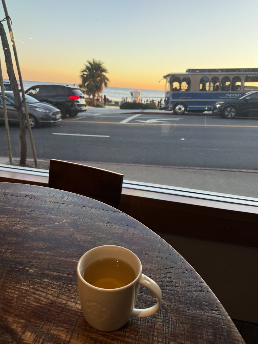 Golden hour and a warm cup. #WinTheDay