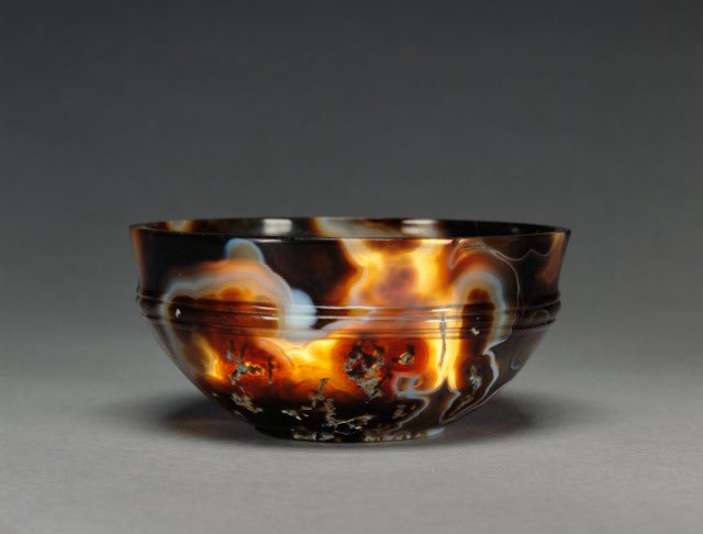 Oh to enjoy warm soup from a 2nd century AD agate bowl..