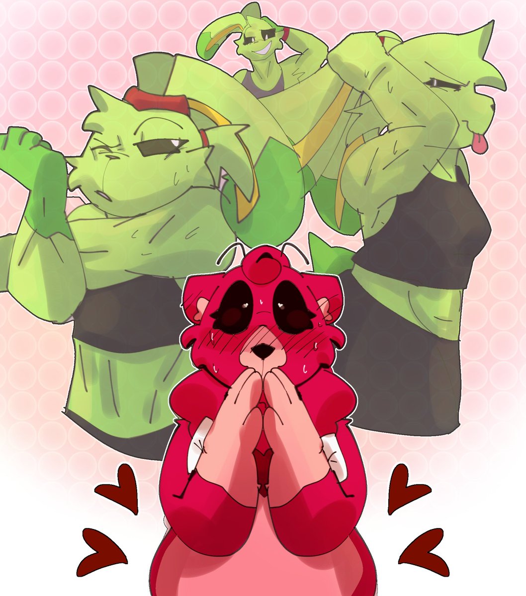 rosapazl's tweet image. maybe masculinity IS atractive after all right,Bobby?
Wanted to draw bobby simping bc i dont do that so often
#SmilingCritters 
#Cuddlejump