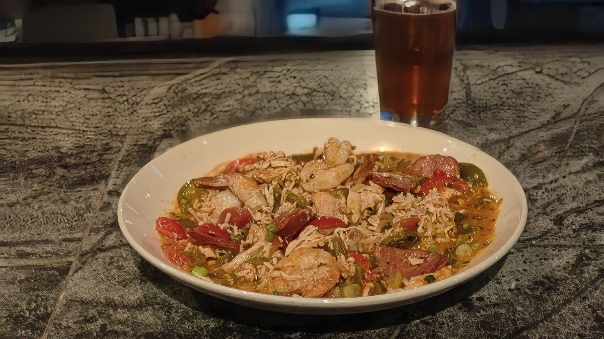 iancmac's tweet photo. A GIGANTIC "Tip of the Hat" to the Chef at Rock Bottom in Boston. While other places skimp on ingredients in favor of the rice, Rock Bottom stepped up and gave me a jambalaya worthy of frequent revisits. @RockBottom #Jambalya #ChefLuis #HighlyRecommended https://t.co/67RYHAuZY5