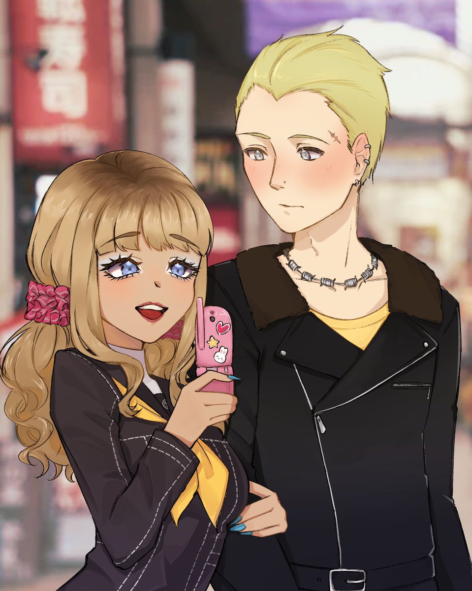 Ririka can't help but take pictures anytime she's out with Kanji! Can't save too many memories <3
-
Thank you again to <a href="/mirukyo_/">ミルキヨ</a> for the beautiful secret Santa ❤️ my babies were captured so perfectly 
-
Art by <a href="/Magenta_Crystal/">Evren 🐉VGen</a>