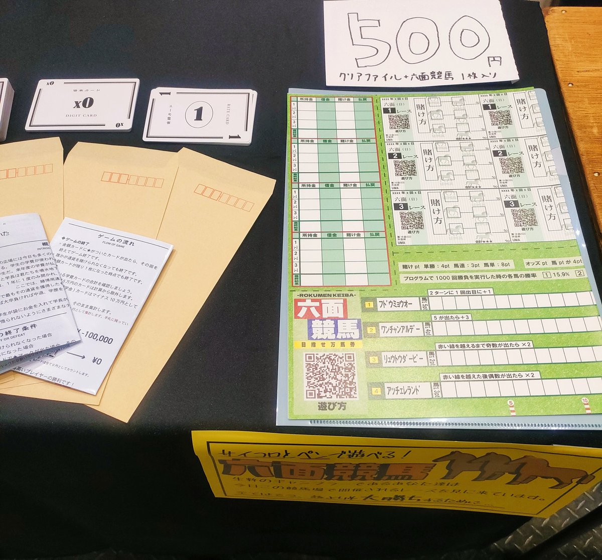 #C107
本日Caffe Mocha様のサークルで「六面競馬」の委託販売をさせていただいています...!
東6シ-48bにてお待ちしています!是非遊びに来てください〜!