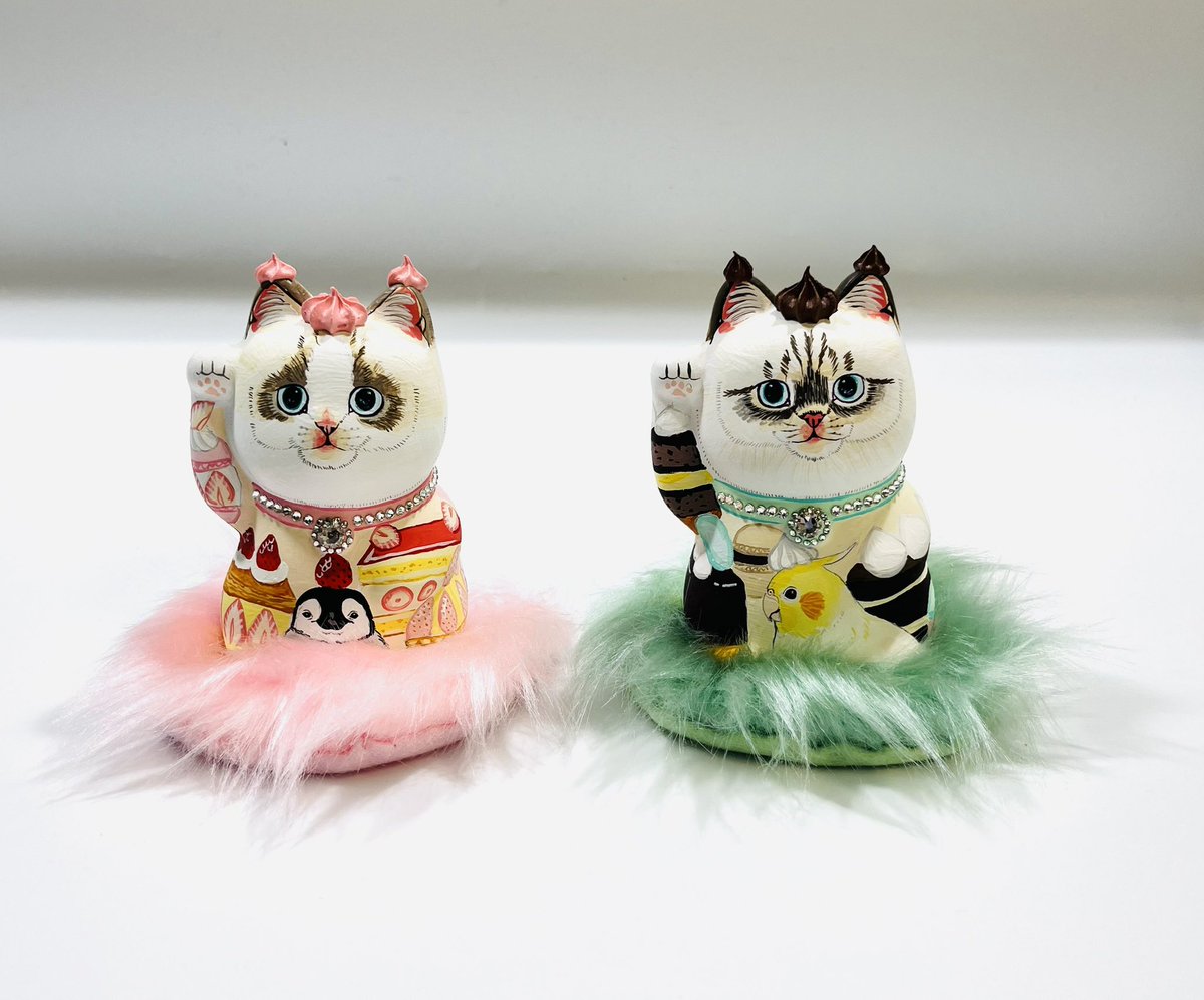 金田花季　原画　「どうしても鳥に好かれちゃうねこ」 金田花季 原画 「どうしても鳥に好かれちゃうねこ」