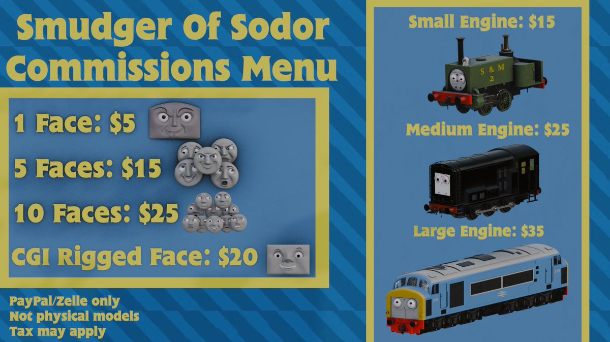 Commissions are now 100% officially open! I'll be taking 5 slots at a time. My DMs are open to anyone so please HMU if you would like something made!