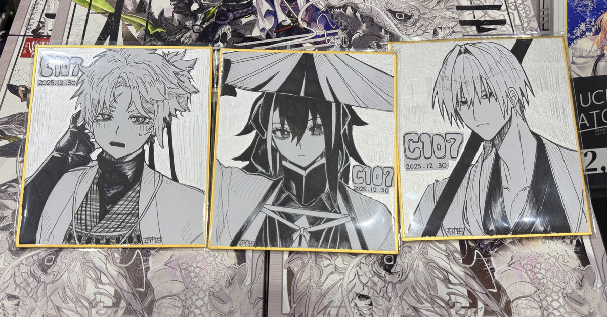 ミニ色紙3枚用意してます！欲しい方いたら先着でお譲りしますのでお声