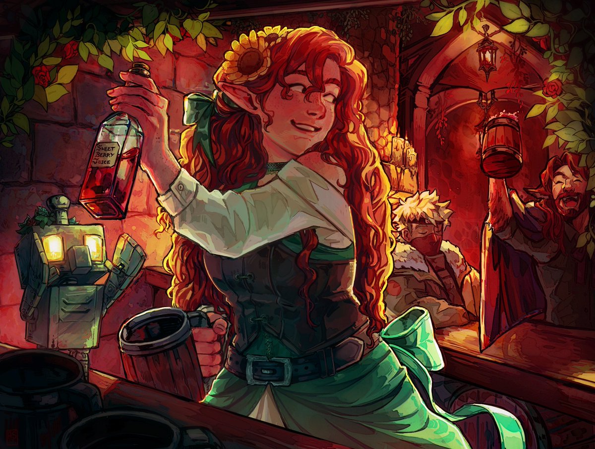 The Weepin' Rose Tavern! 

[ #Geminitayfanart <a href="/GeminiTayMC/">GeminiTay</a> #ethoslabfanart #rendogfanart #Hermitcraftfanart | please untag in replies ]