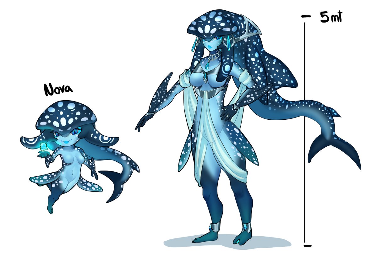 Un personaje que me gusto mucho crear 
Comisión para  <a href="/DenkiFumikage/">Xona</a> 

#zora #Zelda #TheLegendofZelda #botw #totk