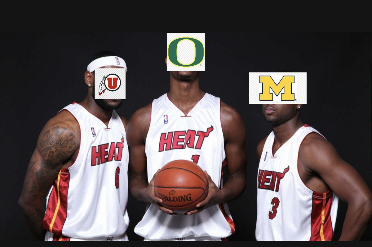 DB_cUTEpper's tweet image. The Big 3 of college football social media #GoUtes #ScoDucks #GoBlue