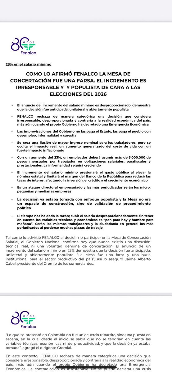 MariaFdaCabal's tweet image. El alza del 23% al salario mínimo es populismo disfrazado de justicia social de esa que promete el pobresismo. 

Golpea al empleo, asfixia a las pymes y acelera la informalidad. 

Pan para hoy, hambre para mañana.
