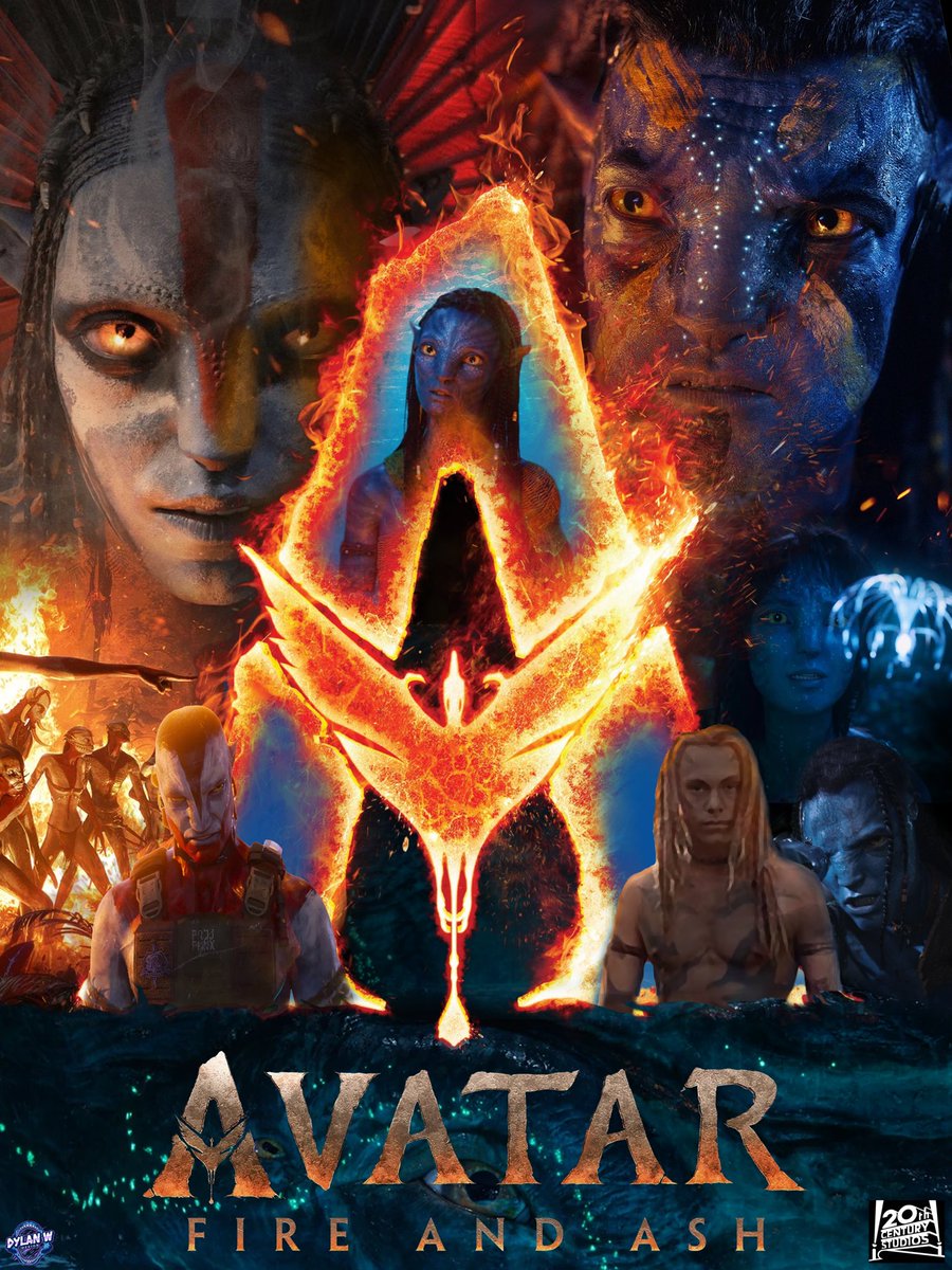 dillybar2145__'s tweet image. I want to make more movie/tv show posters to differentiate from sports a little bit. This is my first one. Recently watched the movie and it was awesome.

Movie- Avatar: Fire &amp;amp; Ash 🎥 

#AvatarFireAndAsh #Avatar