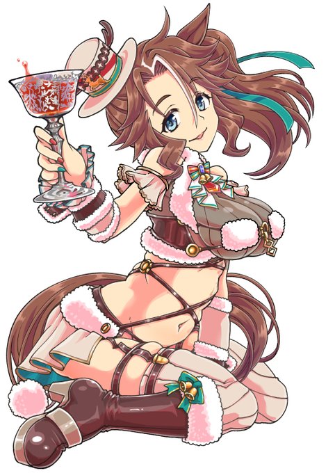 進捗状況:納品完了
skebでのご依頼で大人に成長したメジロパーマー
「赤心のトナカイさん」の勝負服をモチーフとした
デンジャラスビースト姿を描かせていただきました
今年最後のご依頼、楽しく描かせていただきました
ご依頼ありがとうございます! 