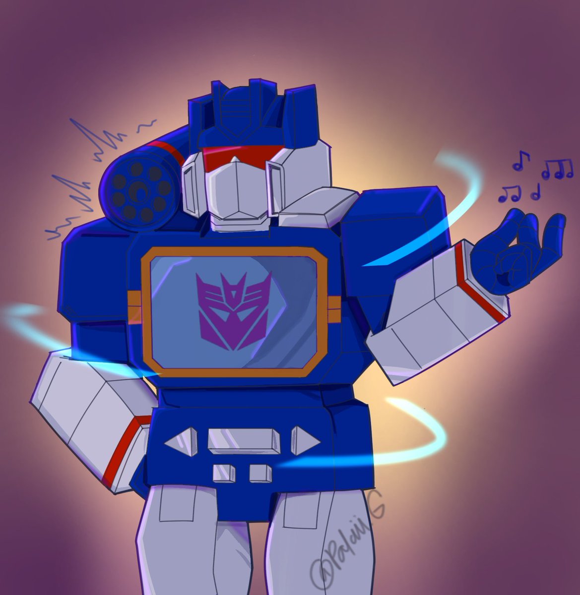 Palau_G0's tweet photo. I'm back 🎶
#Soundwave #fanart https://t.co/3PeJVGBxJg