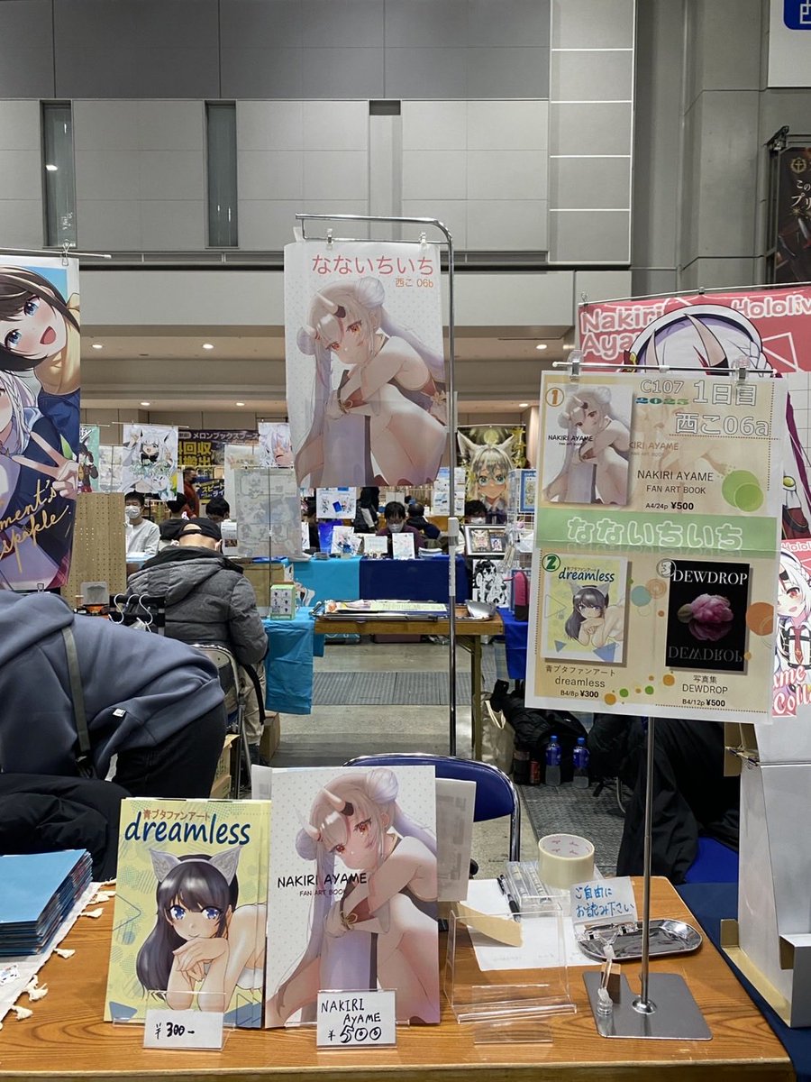 Fernplant3's tweet photo. 【C107 冬コミ】
12/30(火) 1日目 西「こ-06a」
にて、設営終わりました
初めてで、周りとだいぶ浮いていますが来ていただけると、すごく嬉しいです！
#c107  #C107ホロライブ https://t.co/R4w4AmjEz5