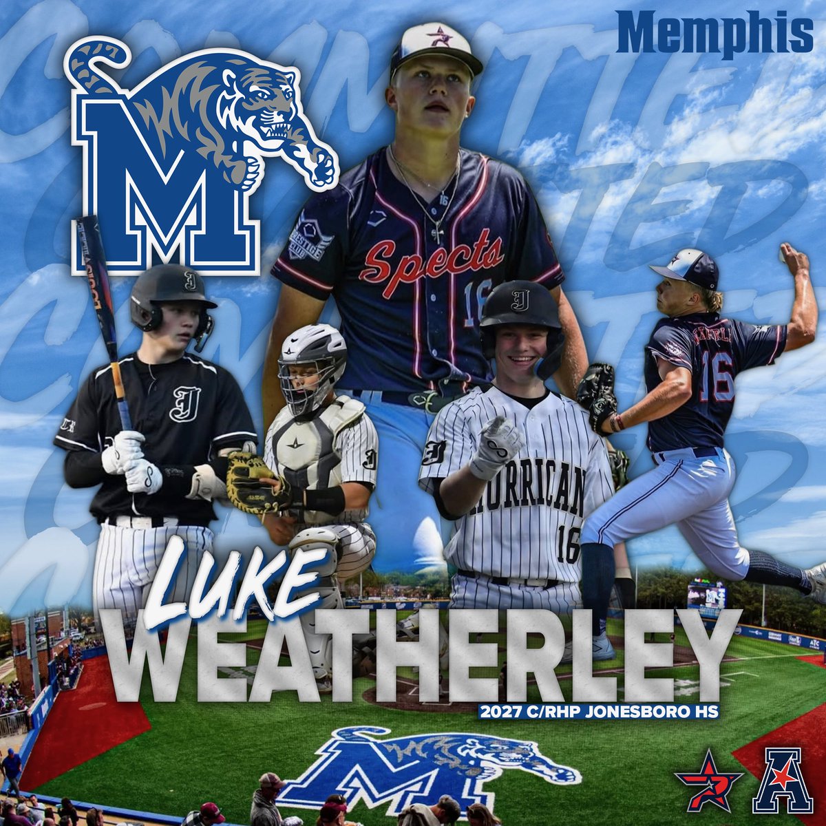 luke_weatherley's tweet image. Committed! @MemphisBaseball @CaneBSB @PrepBaseballAR @PG_Scouting @PerfectGameUSA @toddrhoades3 @maxvelocitybsb @PitchingCoachC 
@ChrisHudgison @TheSunJonesboro @jweatherley21 @JulieWeatherley @BrooksLeach4 @WarrenDeanW @ARPrepSports @KBoBaseballGuru 
@ARPROSPECTS…