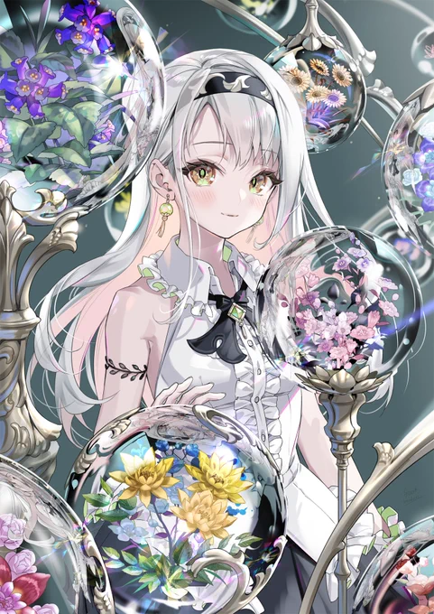 魔法の女の子の絵