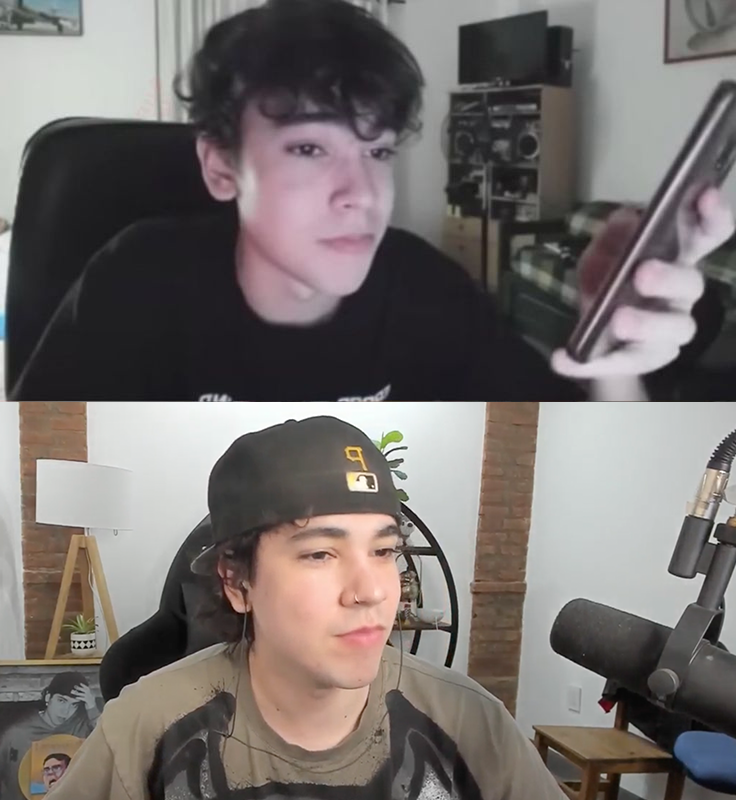 kickespanol's tweet photo. primer stream 2025 vs ultimo stream 2025 @SpreenDMC https://t.co/6x31bZ9ZIp